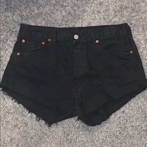 Levi’s black jean shorts size 30